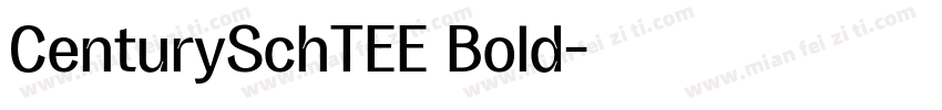 CenturySchTEE Bold字体转换